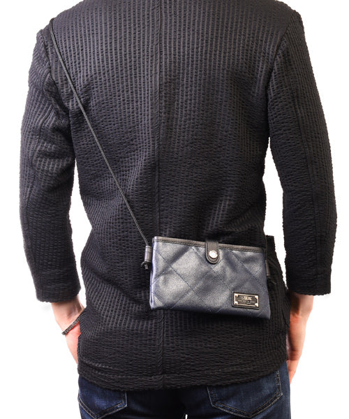 Morino Hanpu Collaboration / Quilted Mobile Pouch
