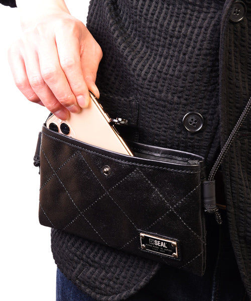 Morino Hanpu Collaboration / Quilted Mobile Pouch