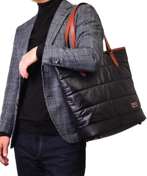 Fujikura Koso Collaboration / Vertical Quilted Tote Bag AIR MODEL