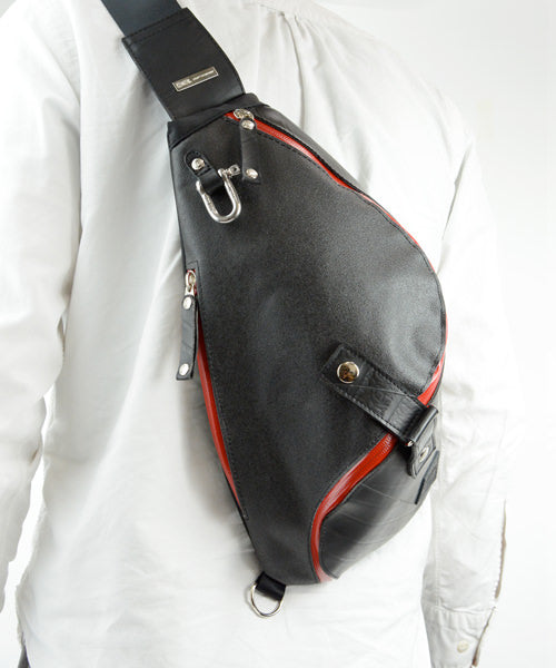 Morino Hanpu collaboration / one shoulder bag spiral