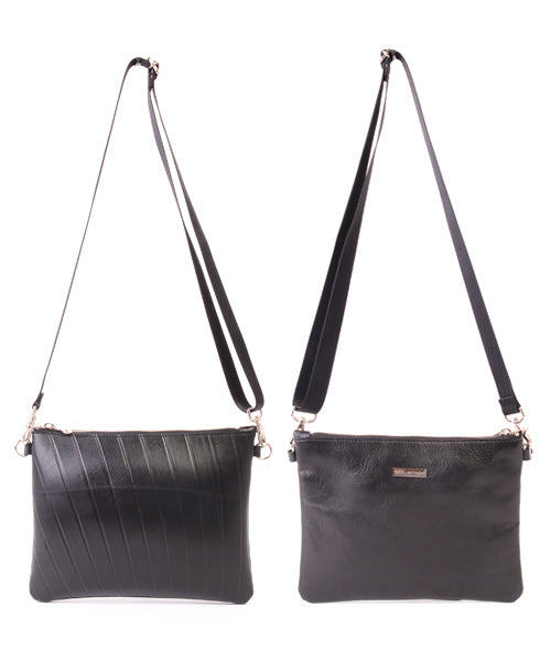 Reversible mini sakosh made of genuine leather