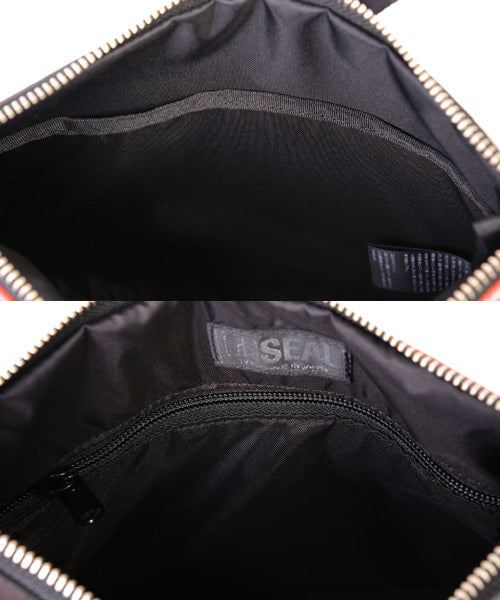 Reversible mini sakosh made of genuine leather