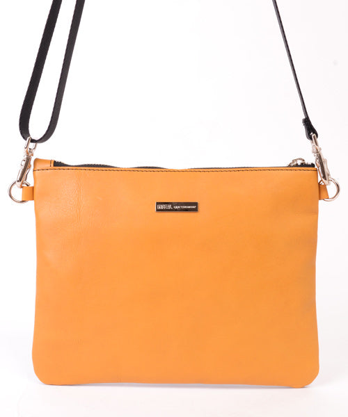 Reversible mini sakosh made of genuine leather