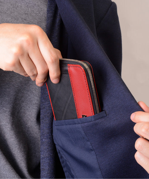 초박형 라운드 지퍼 지갑