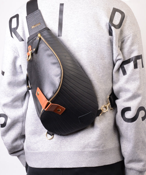 Morino Hanpu collaboration / one shoulder bag spiral