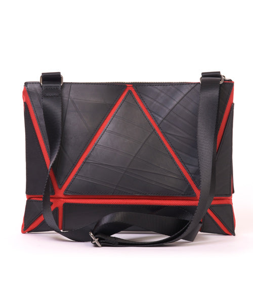 Red and best sale black messenger bag