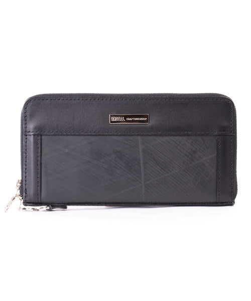 Ultra-thin round zipper wallet