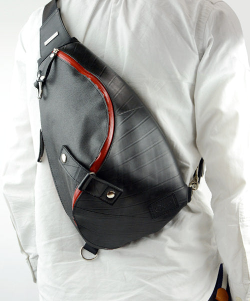 Morino Hanpu collaboration / one shoulder bag spiral