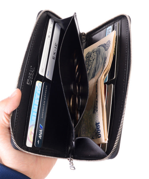 Ultra-thin round zipper wallet