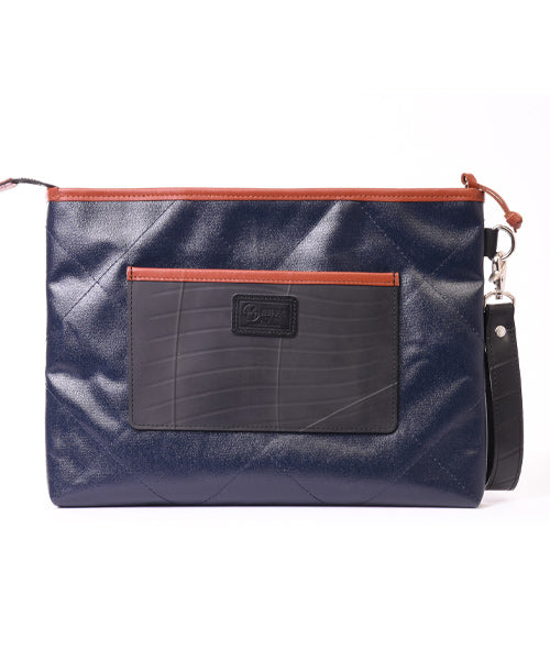 Morino Hanpu Collaboration / Quilted Clutch Bag